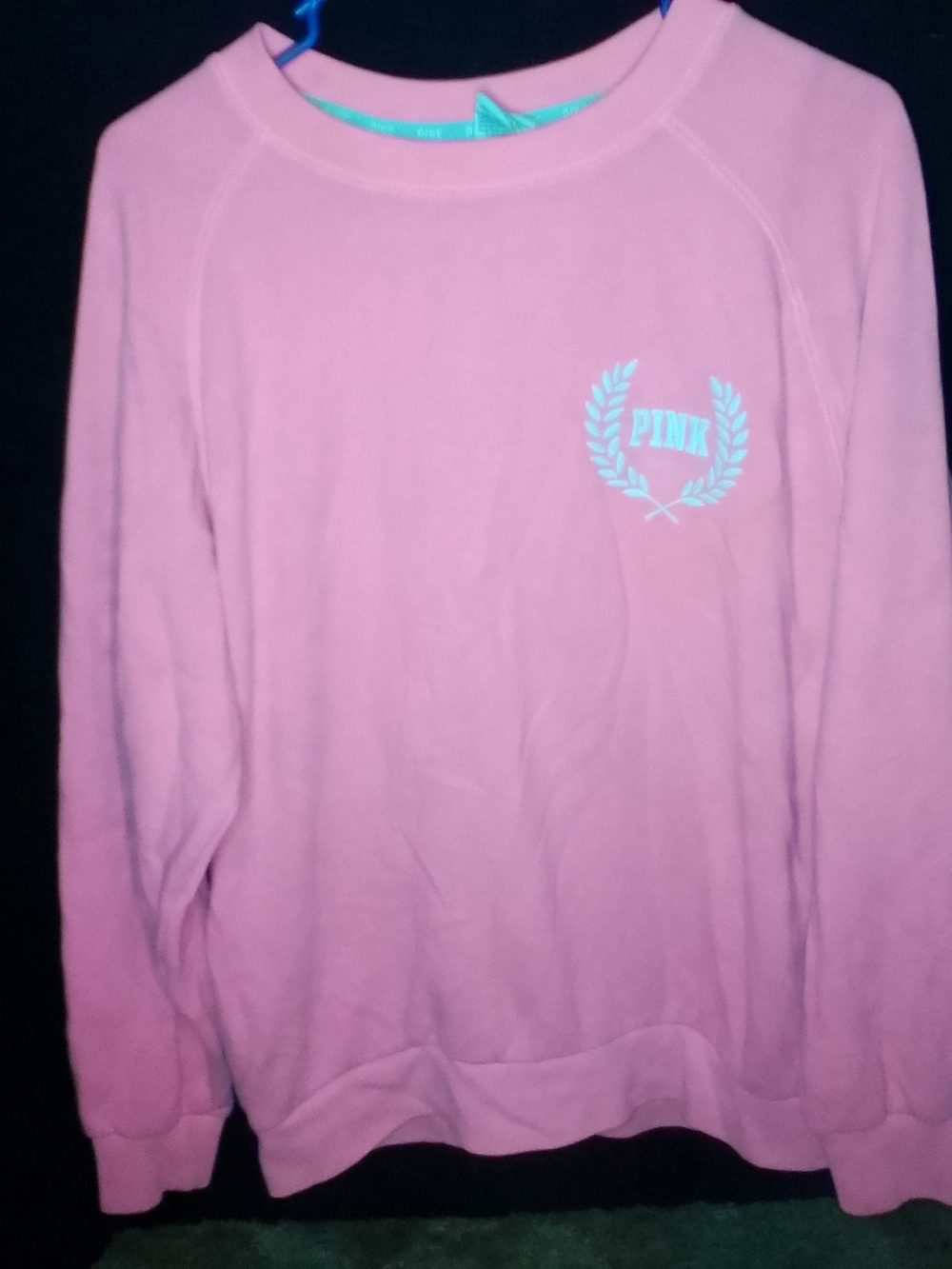 Victoria's Secret PINK Bright Pink Crewneck Sweater Small